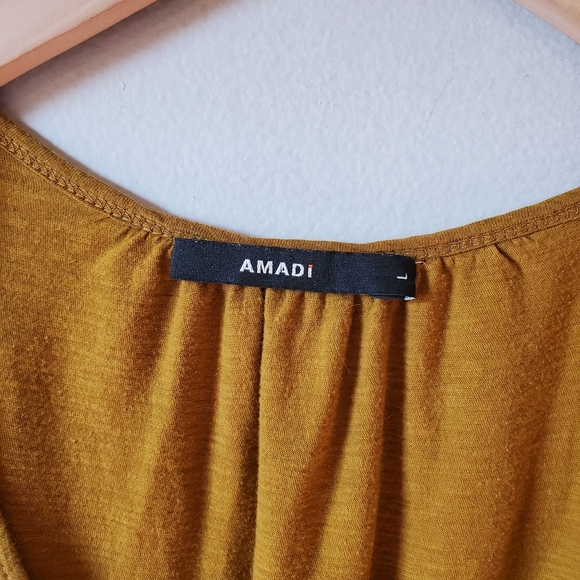 Anthro Amadi Goldenrod Yellow Gathered Back Top - Picture 4 of 6